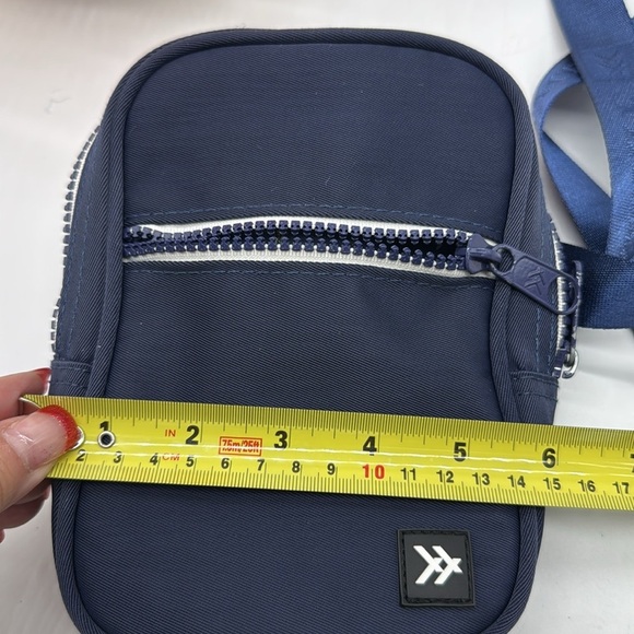 Thread navy blue crossbody nylon travel bag MCB7121P - Picture 12 of 12